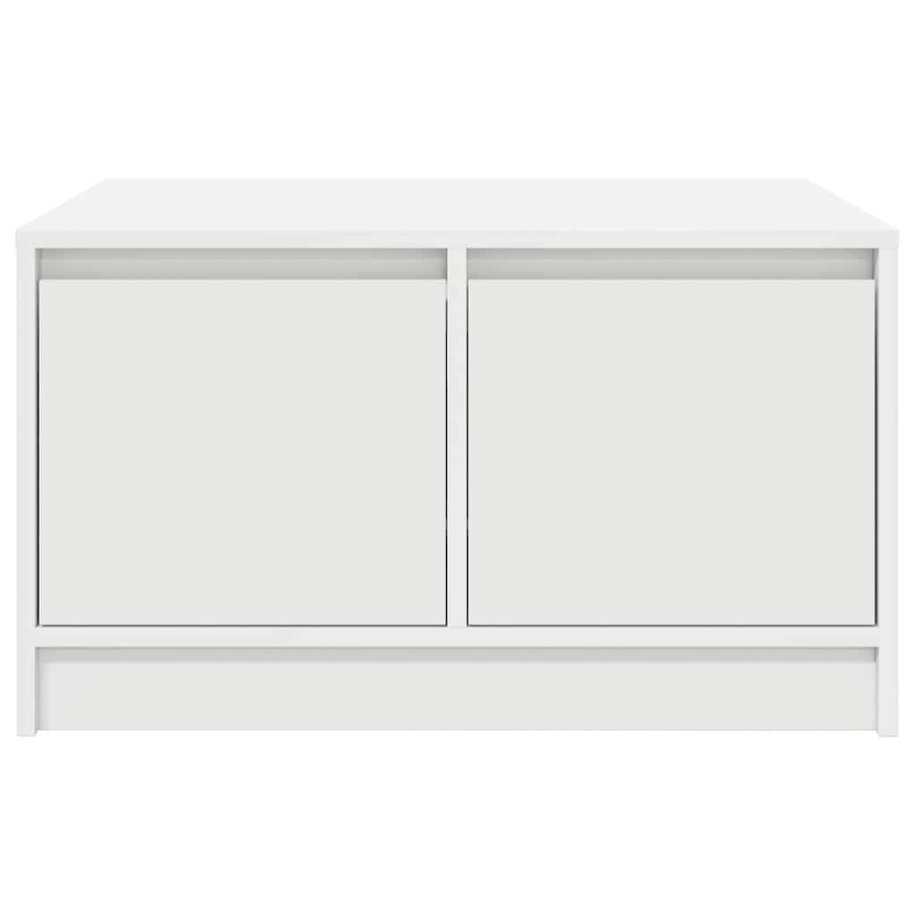 vidaXL Coffee Table with Drawers White 70,5x70x40 cm
