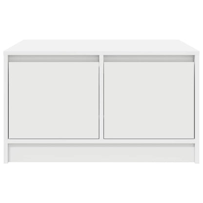 vidaXL Coffee Table with Drawers White 70,5x70x40 cm