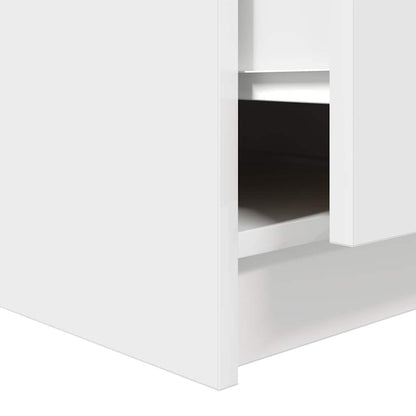 vidaXL Coffee Table with Drawers White 70,5x70x40 cm