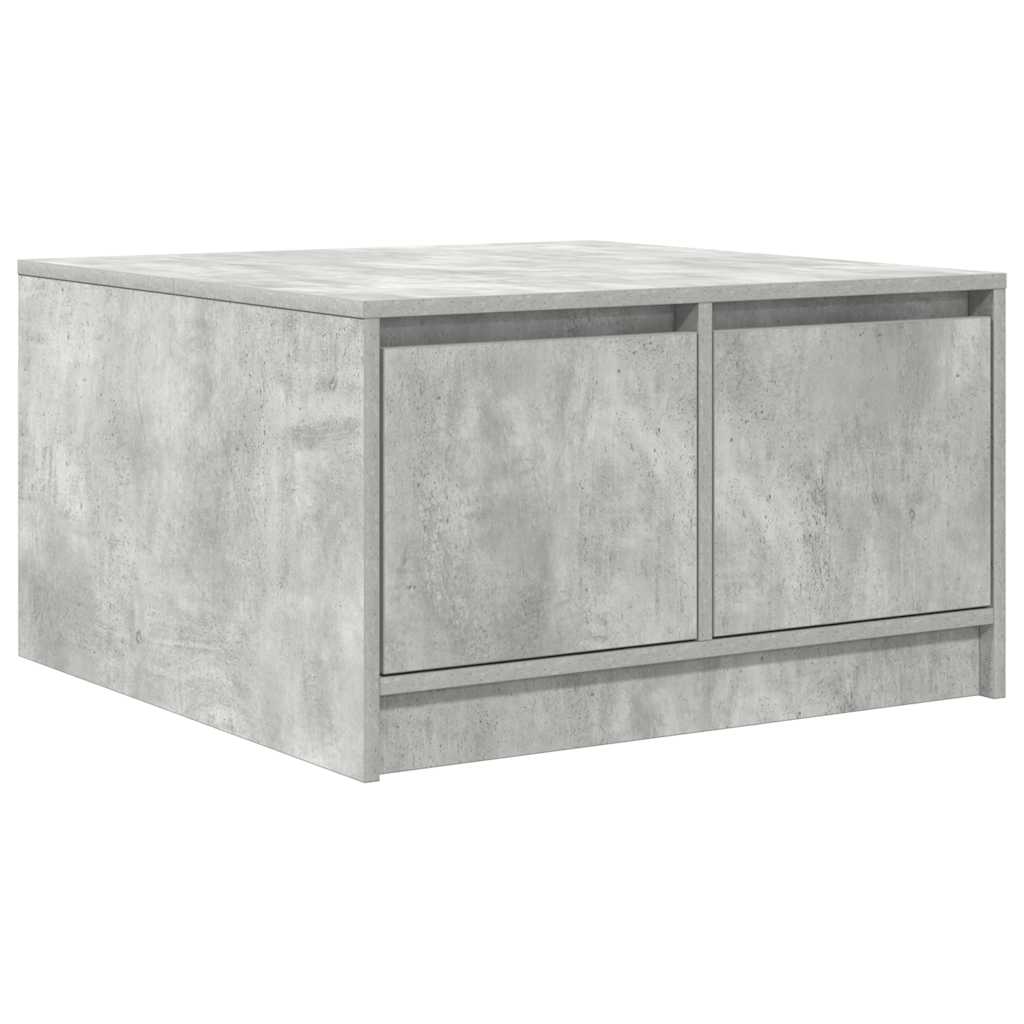 vidaXL Coffee Table with Drawers Concrete Grey 70.5x70x40 cm