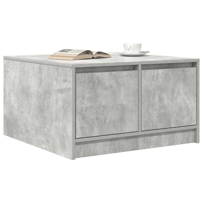 vidaXL Coffee Table with Drawers Concrete Grey 70.5x70x40 cm
