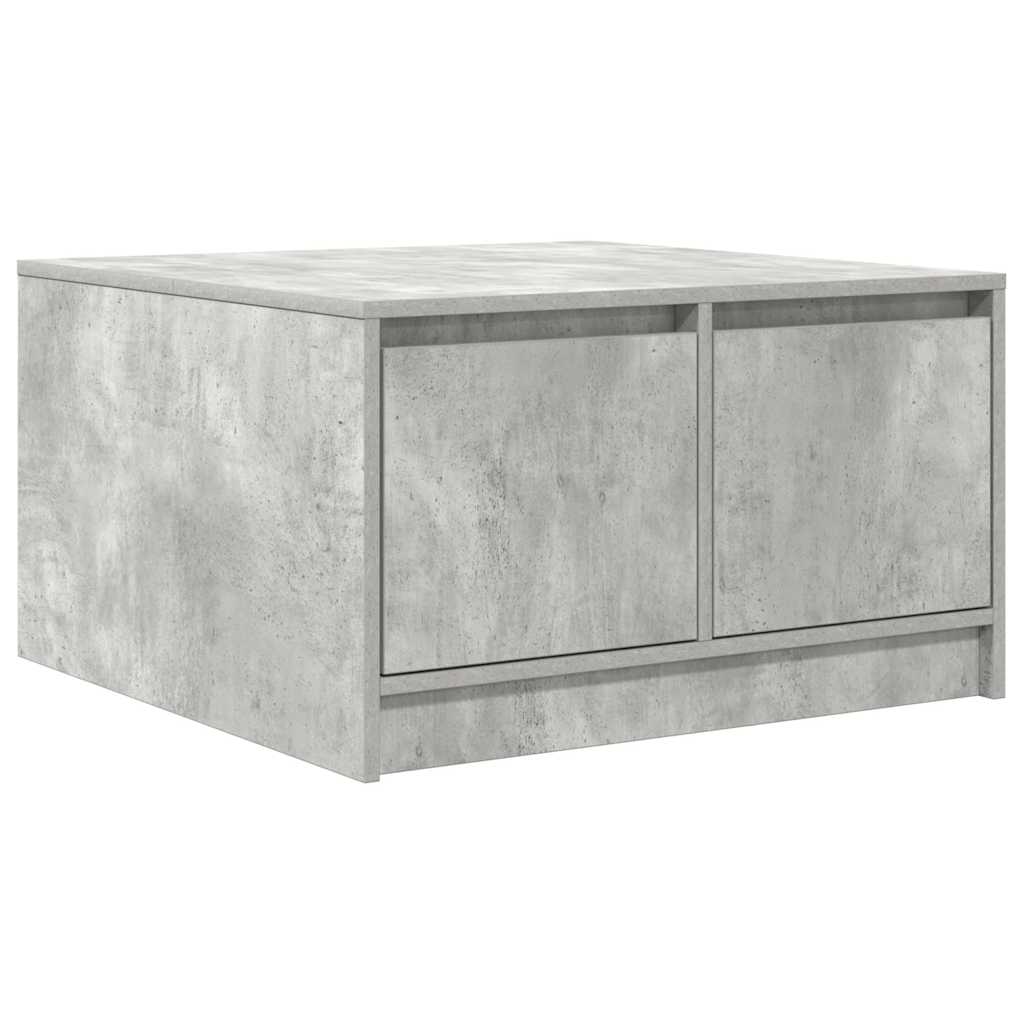 vidaXL Coffee Table with Drawers Concrete Grey 70.5x70x40 cm