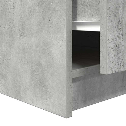 vidaXL Coffee Table with Drawers Concrete Grey 70.5x70x40 cm