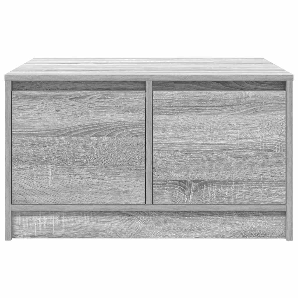 vidaXL Coffee Table with Drawers Grey Sonoma 70.5x70x40 cm