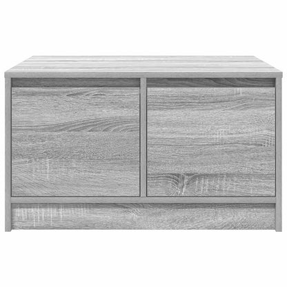vidaXL Coffee Table with Drawers Grey Sonoma 70.5x70x40 cm