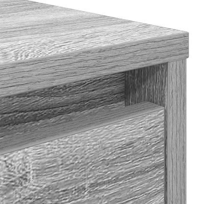 vidaXL Coffee Table with Drawers Grey Sonoma 70.5x70x40 cm