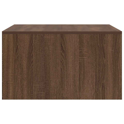 vidaXL Coffee Table with Drawers Brown Oak 70,5x70x40 cm
