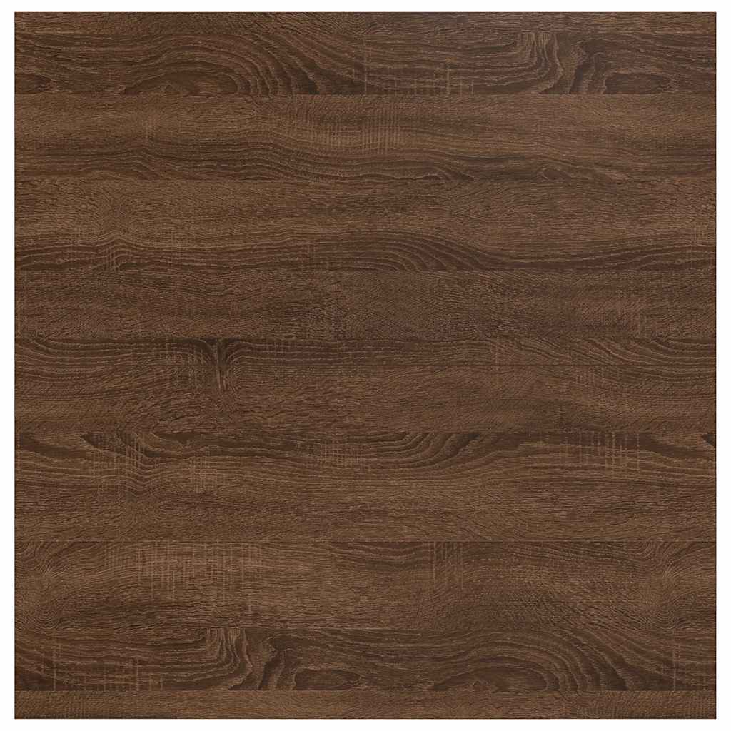 vidaXL Coffee Table with Drawers Brown Oak 70,5x70x40 cm