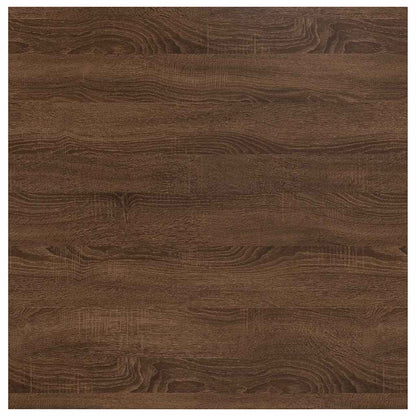 vidaXL Coffee Table with Drawers Brown Oak 70,5x70x40 cm