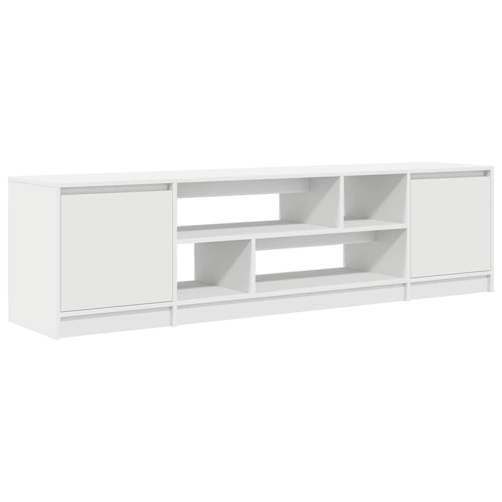 vidaXL TV Cabinet | White | Engineered wood | Large | TV Cabinet | Rectangular