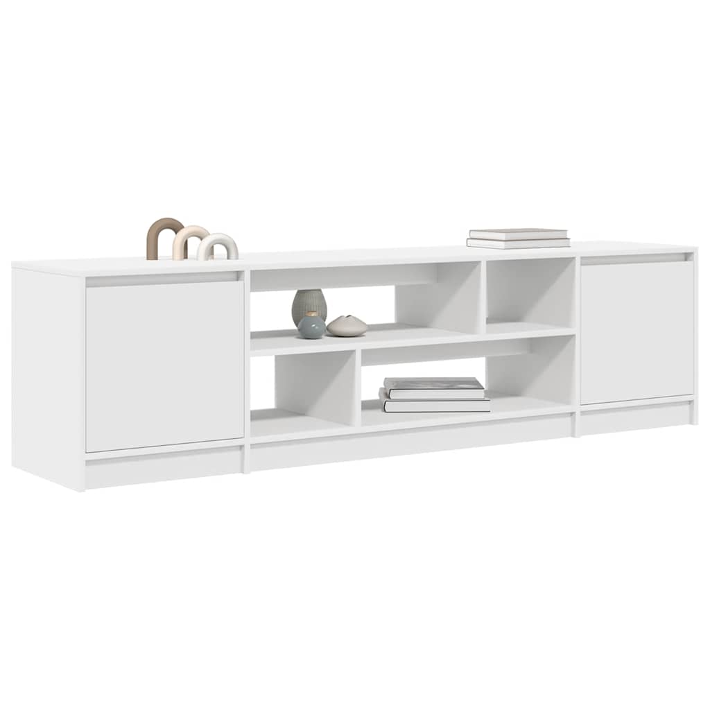 vidaXL TV Cabinet | White | Engineered wood | Large | TV Cabinet | Rectangular