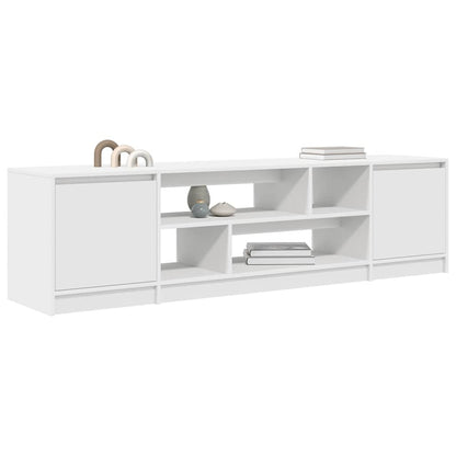 vidaXL TV Cabinet | White | Engineered wood | Large | TV Cabinet | Rectangular