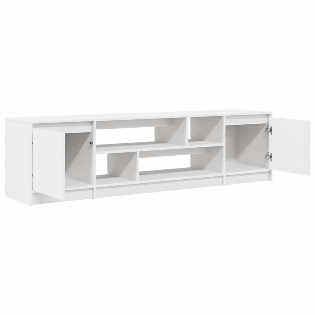 vidaXL TV Cabinet | White | Engineered wood | Large | TV Cabinet | Rectangular
