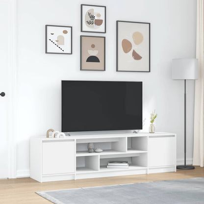 vidaXL TV Cabinet | White | Engineered wood | Large | TV Cabinet | Rectangular