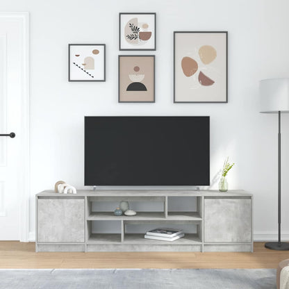 vidaXL TV Cabinet Concrete Grey 188,5x41x50 cm Engineered Wood