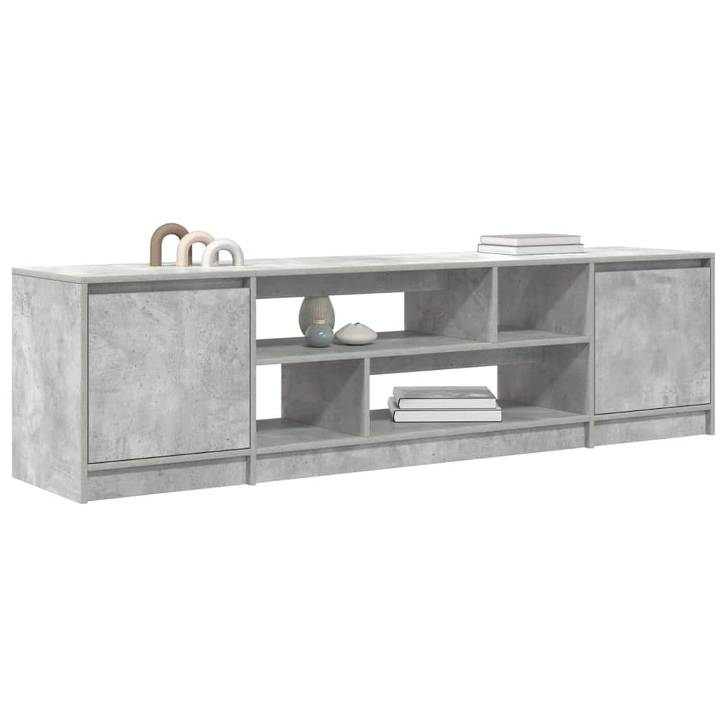 vidaXL TV Cabinet Concrete Grey 188,5x41x50 cm Engineered Wood