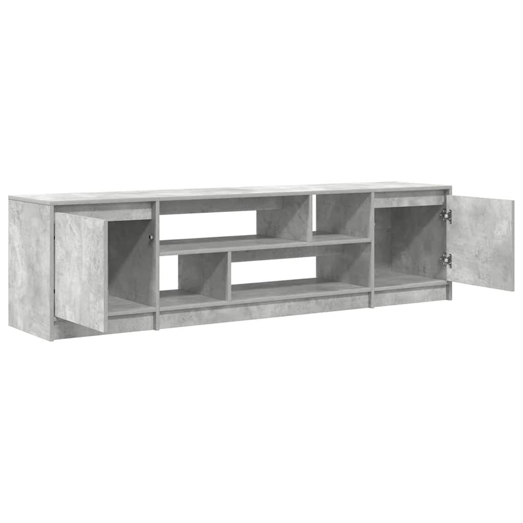 vidaXL TV Cabinet Concrete Grey 188,5x41x50 cm Engineered Wood
