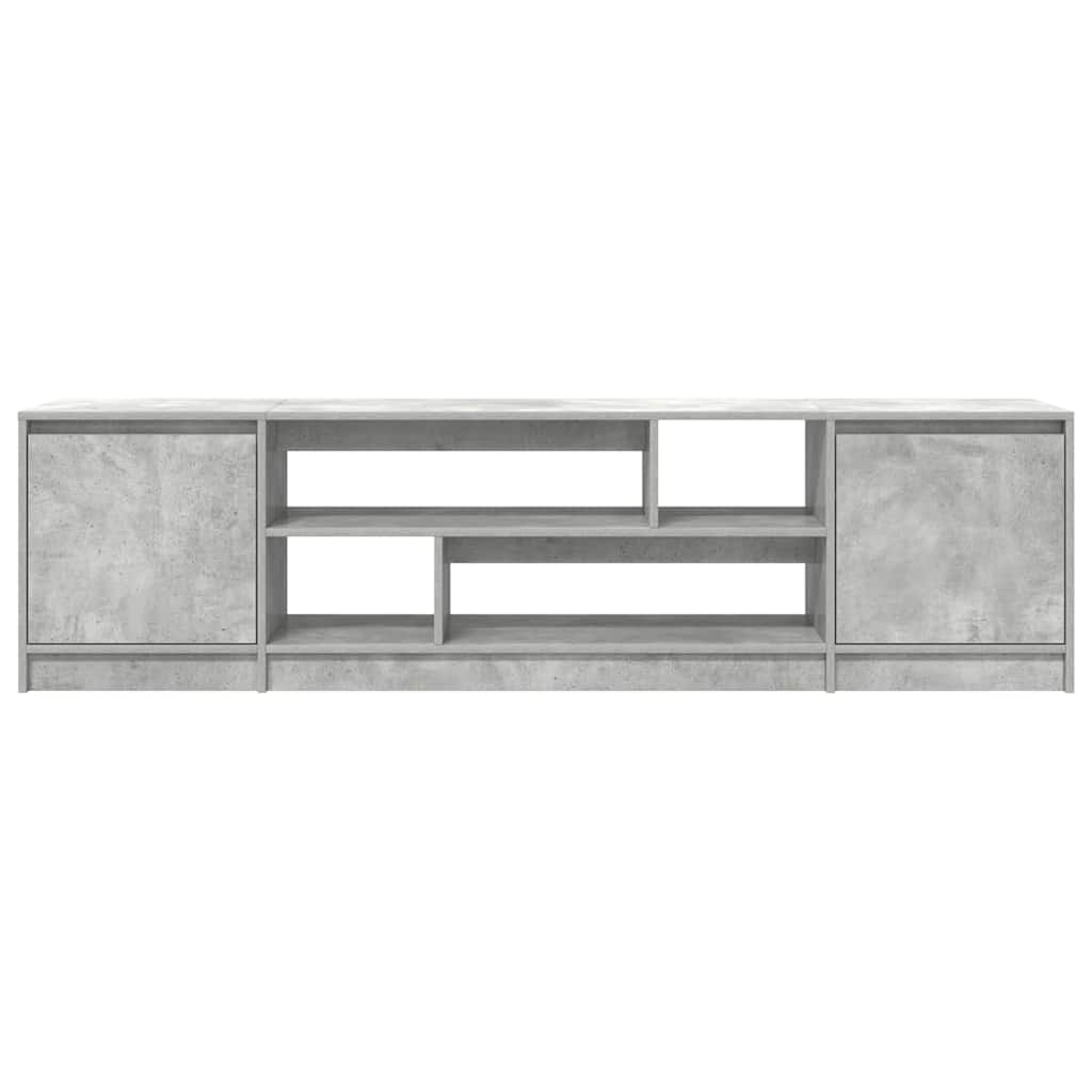 vidaXL TV Cabinet Concrete Grey 188,5x41x50 cm Engineered Wood