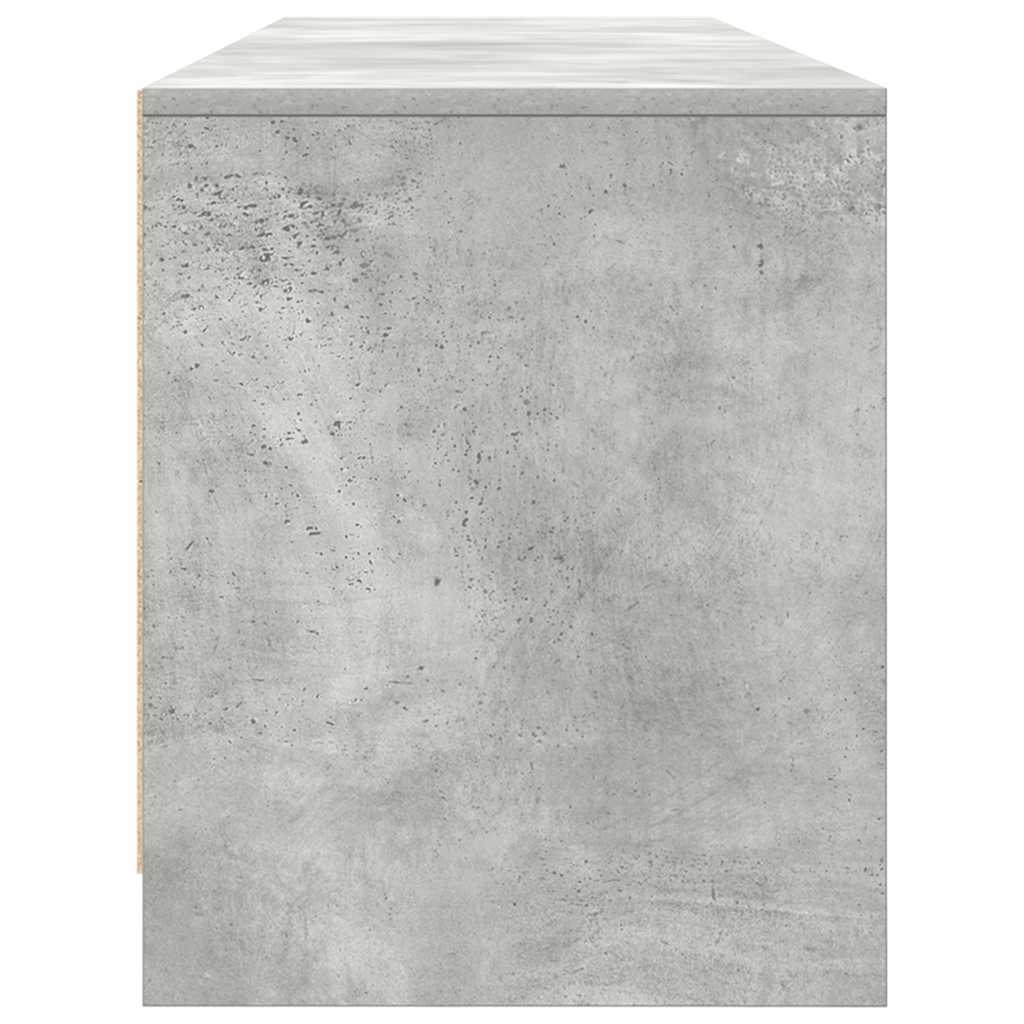 vidaXL TV Cabinet Concrete Grey 188,5x41x50 cm Engineered Wood
