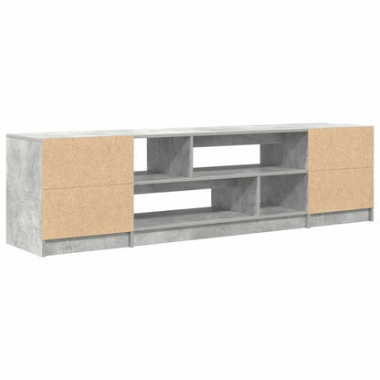 vidaXL TV Cabinet Concrete Grey 188,5x41x50 cm Engineered Wood