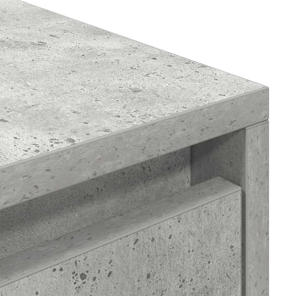 vidaXL TV Cabinet Concrete Grey 188,5x41x50 cm Engineered Wood