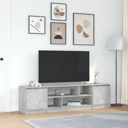 vidaXL TV Cabinet Concrete Grey 188,5x41x50 cm Engineered Wood