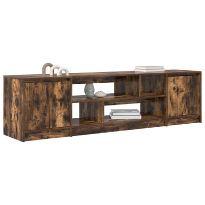 vidaXL TV Cabinet Smoked Oak 188,5x41x50 cm Engineered Wood