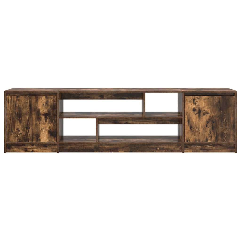 vidaXL TV Cabinet Smoked Oak 188,5x41x50 cm Engineered Wood
