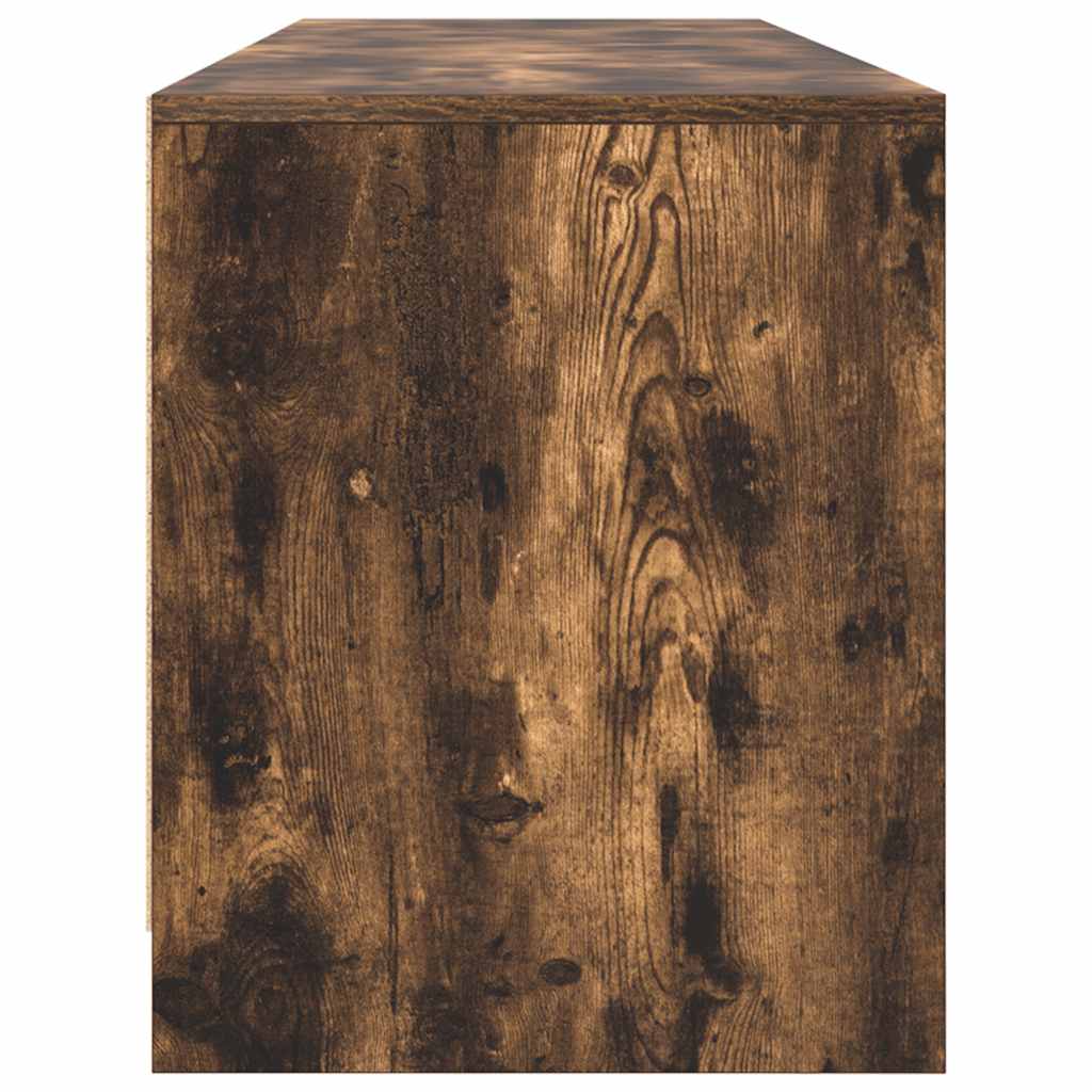 vidaXL TV Cabinet Smoked Oak 188,5x41x50 cm Engineered Wood