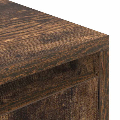 vidaXL TV Cabinet Smoked Oak 188,5x41x50 cm Engineered Wood