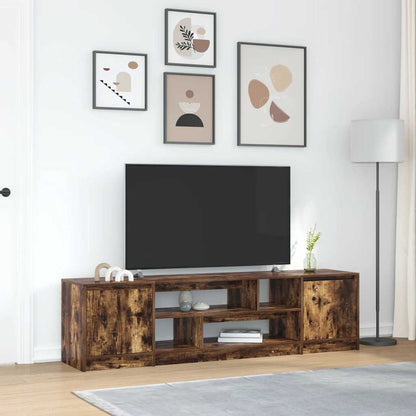 vidaXL TV Cabinet Smoked Oak 188,5x41x50 cm Engineered Wood