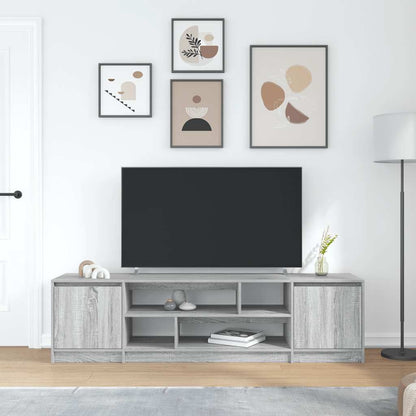 vidaXL TV Cabinet Grey Sonoma 188,5x41x50 cm Engineered Wood