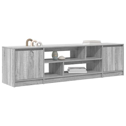 vidaXL TV Cabinet Grey Sonoma 188,5x41x50 cm Engineered Wood