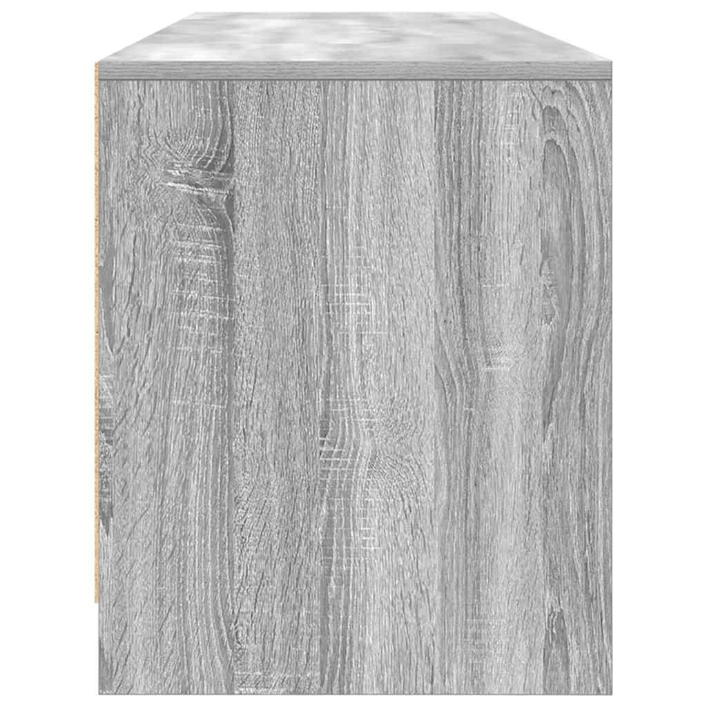 vidaXL TV Cabinet Grey Sonoma 188,5x41x50 cm Engineered Wood