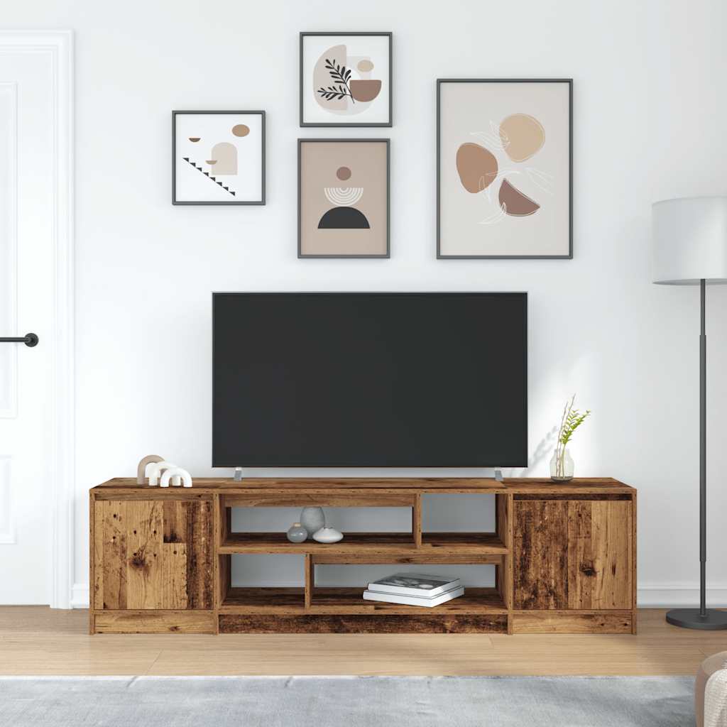 vidaXL TV Cabinet Old Wood 188,5x41x50 cm Engineered Wood