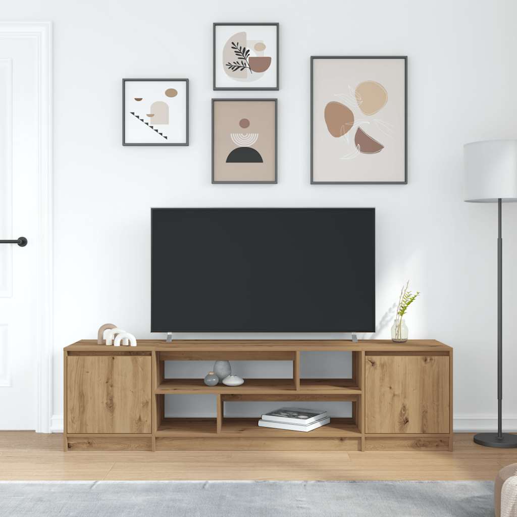 vidaXL TV Cabinet Artisan Oak 188.5x41x50 cm Engineered Wood
