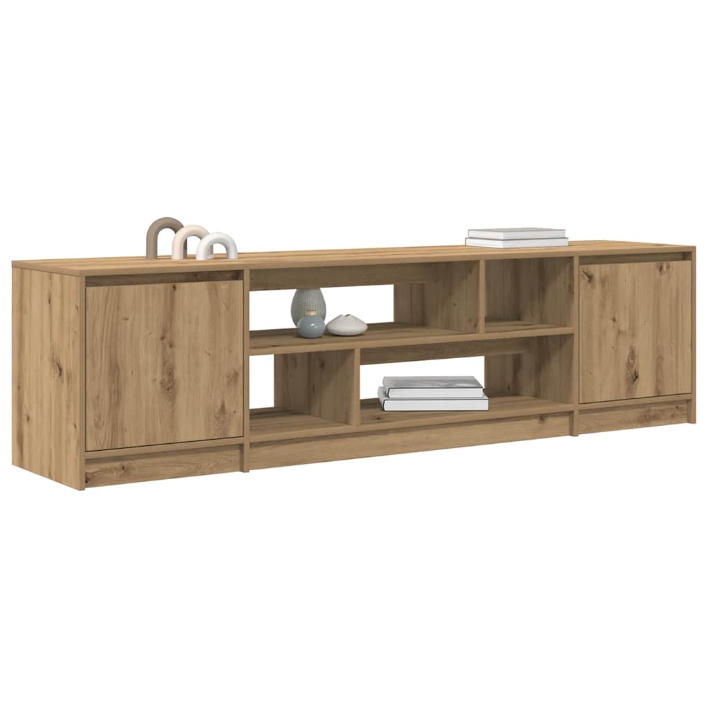 vidaXL TV Cabinet Artisan Oak 188.5x41x50 cm Engineered Wood
