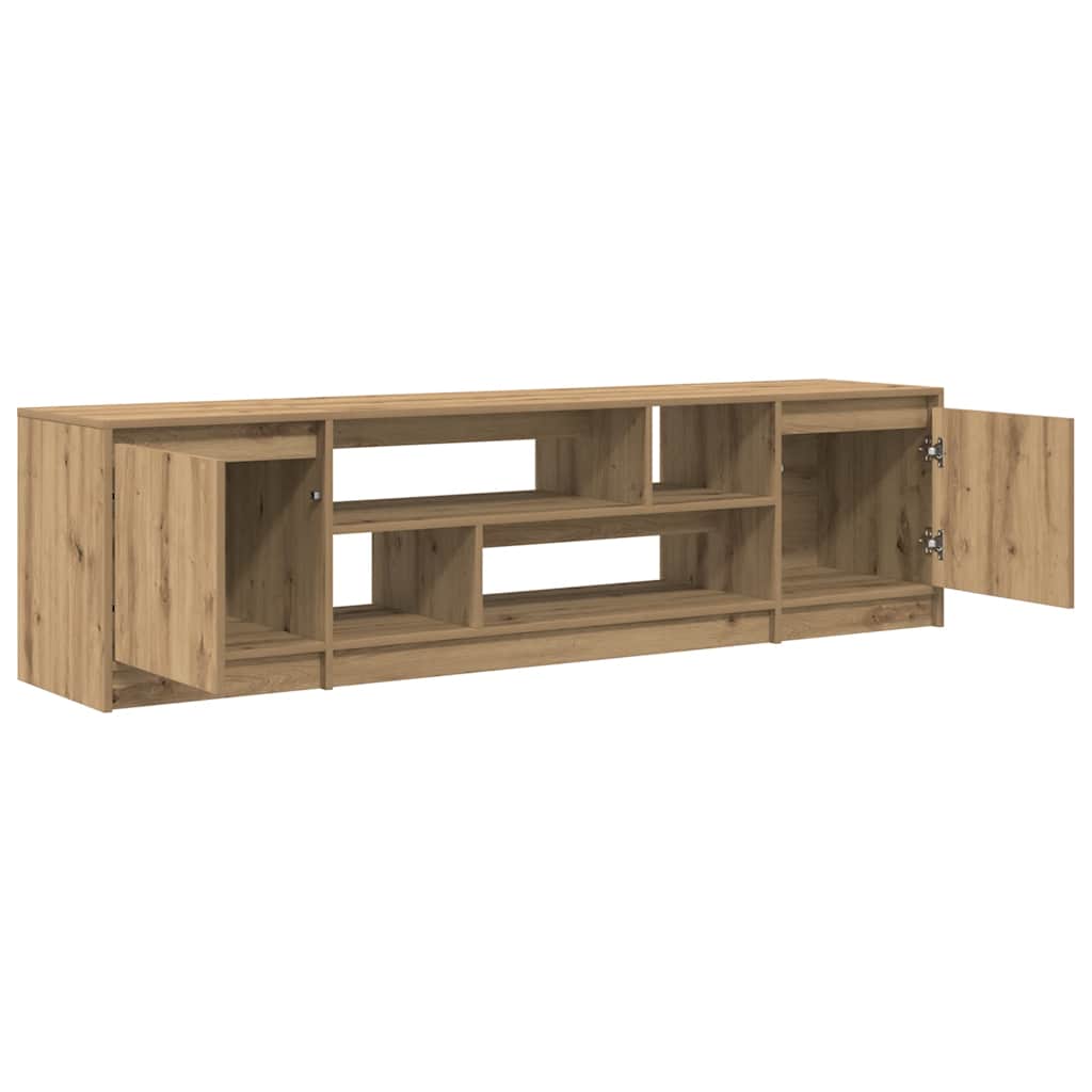 vidaXL TV Cabinet Artisan Oak 188.5x41x50 cm Engineered Wood