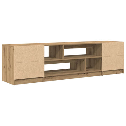 vidaXL TV Cabinet Artisan Oak 188.5x41x50 cm Engineered Wood