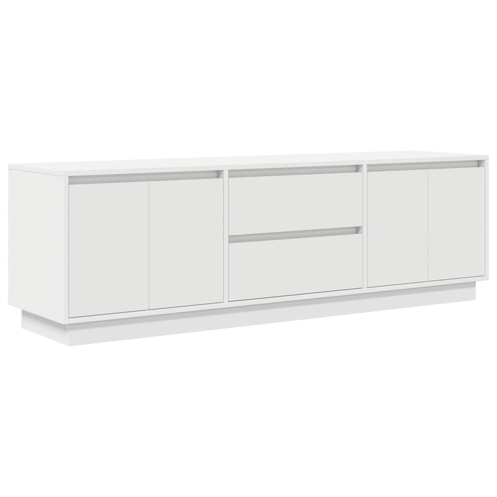 vidaXL TV Cabinet | White | Engineered wood | Medium | TV Cabinet | Rectangular