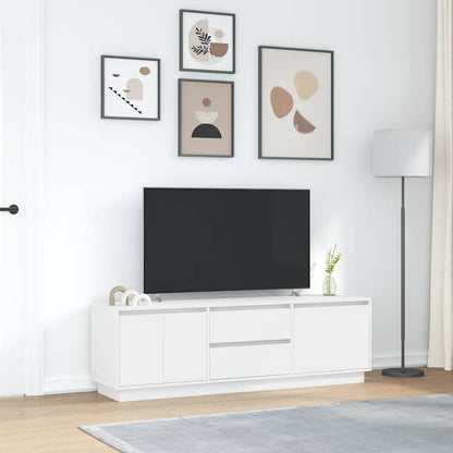 vidaXL TV Cabinet | White | Engineered wood | Medium | TV Cabinet | Rectangular