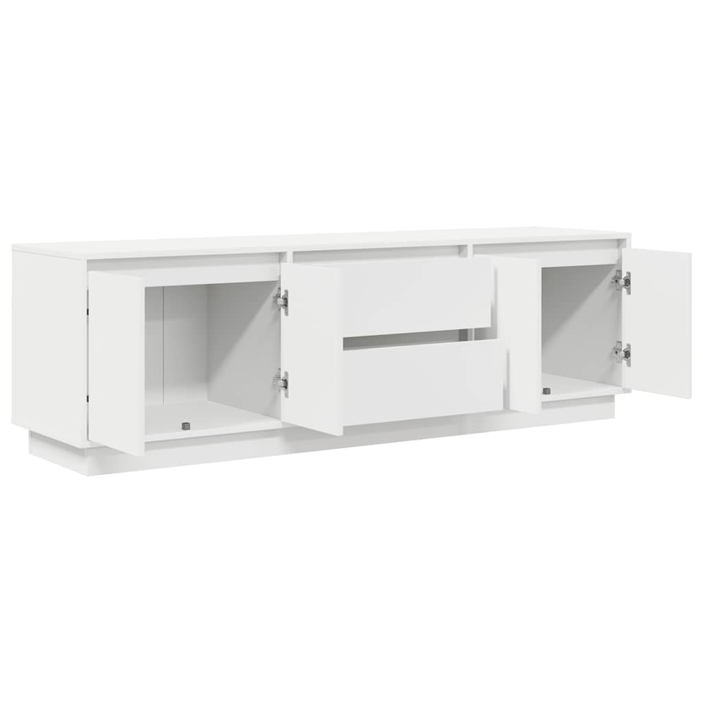 vidaXL TV Cabinet | White | Engineered wood | Medium | TV Cabinet | Rectangular