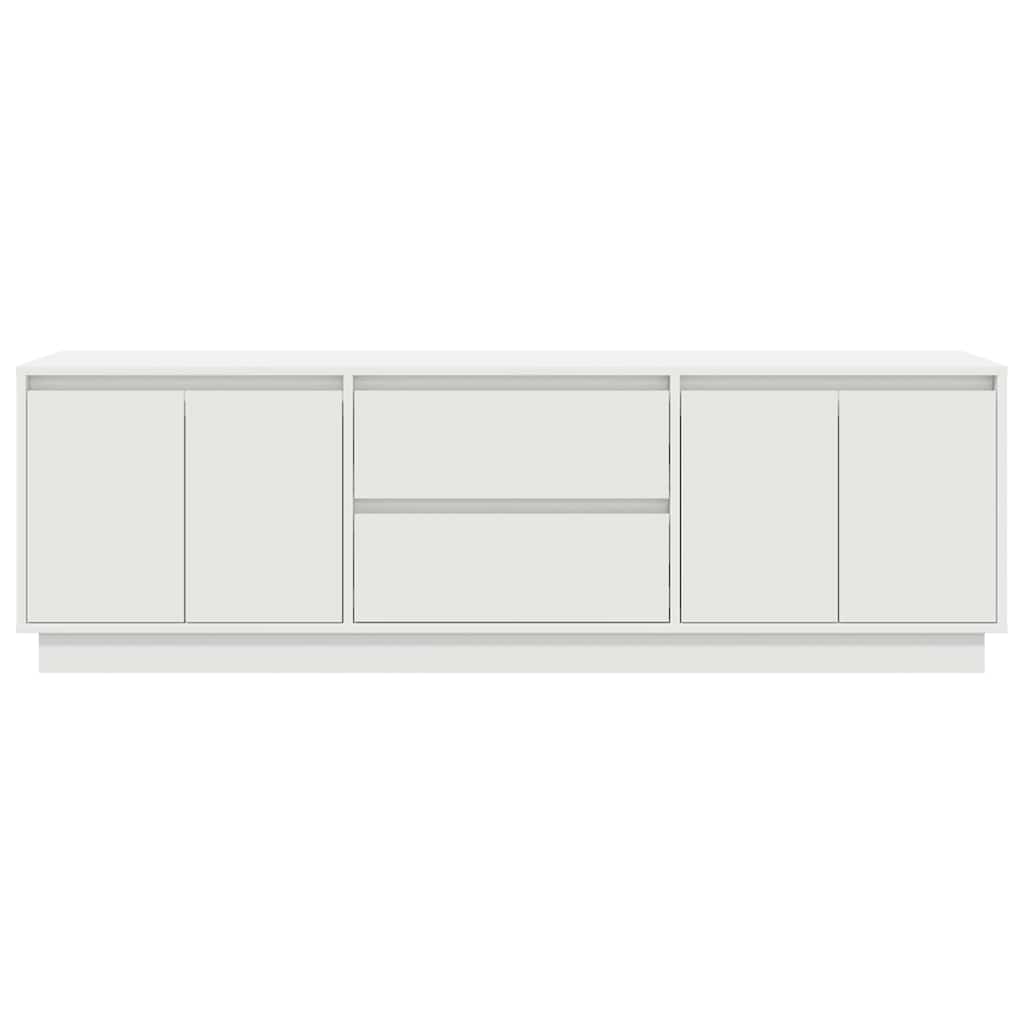 vidaXL TV Cabinet | White | Engineered wood | Medium | TV Cabinet | Rectangular