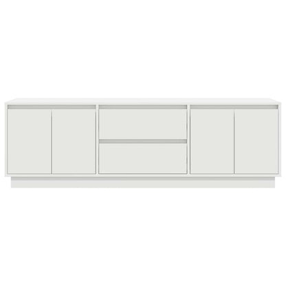 vidaXL TV Cabinet | White | Engineered wood | Medium | TV Cabinet | Rectangular