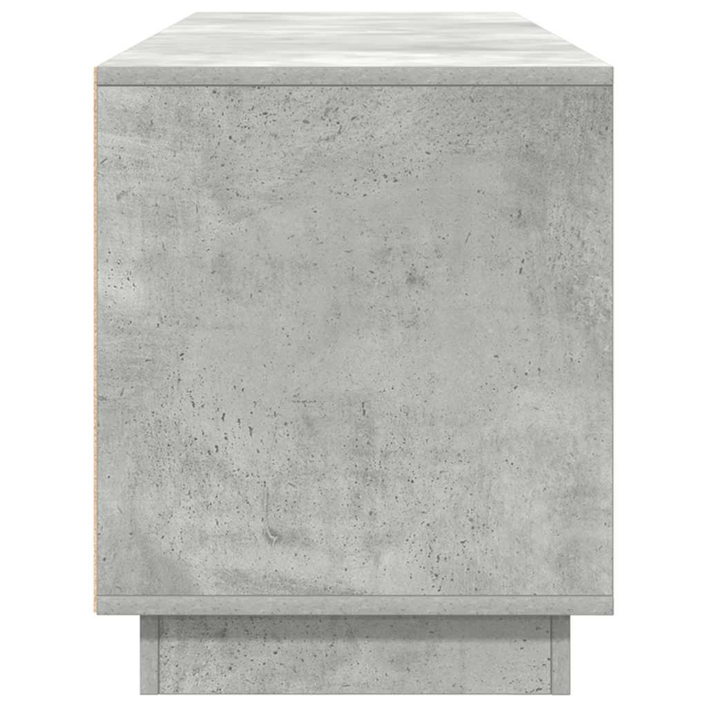vidaXL TV Cabinet with LED Lights Concrete Grey 160.5x41x50 cm