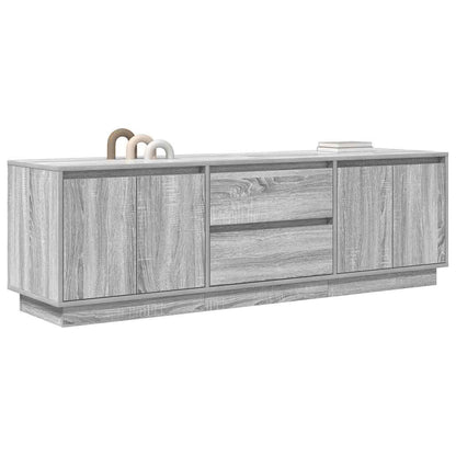 vidaXL TV Cabinet with LED Lights Grey Sonoma 160.5x41x50 cm