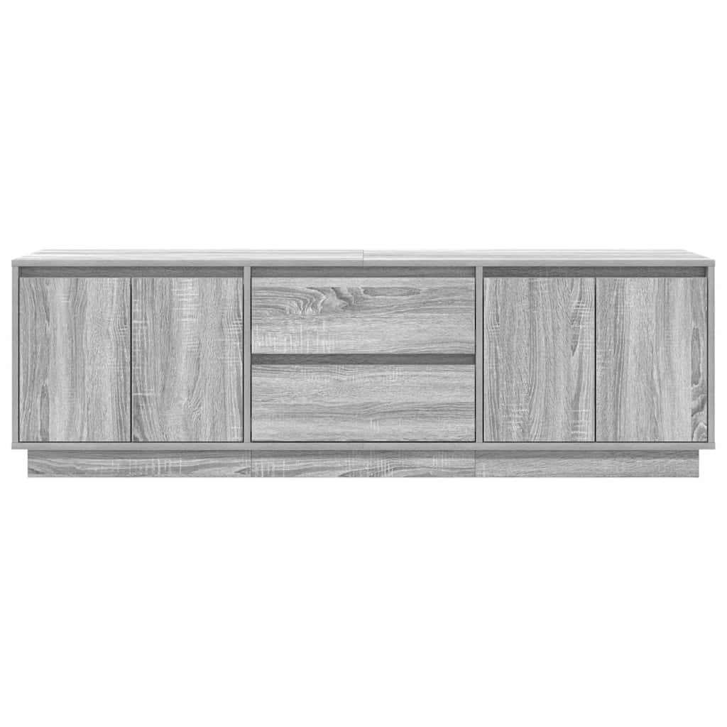 vidaXL TV Cabinet with LED Lights Grey Sonoma 160.5x41x50 cm