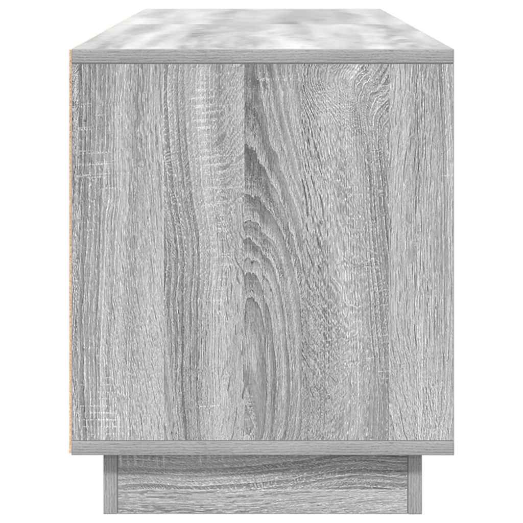 vidaXL TV Cabinet with LED Lights Grey Sonoma 160.5x41x50 cm