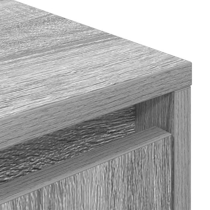 vidaXL TV Cabinet with LED Lights Grey Sonoma 160.5x41x50 cm
