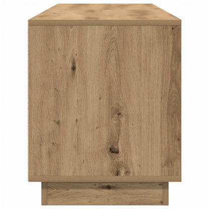 vidaXL TV Cabinet with LED Lights Artisan Oak 160.5x41x50 cm
